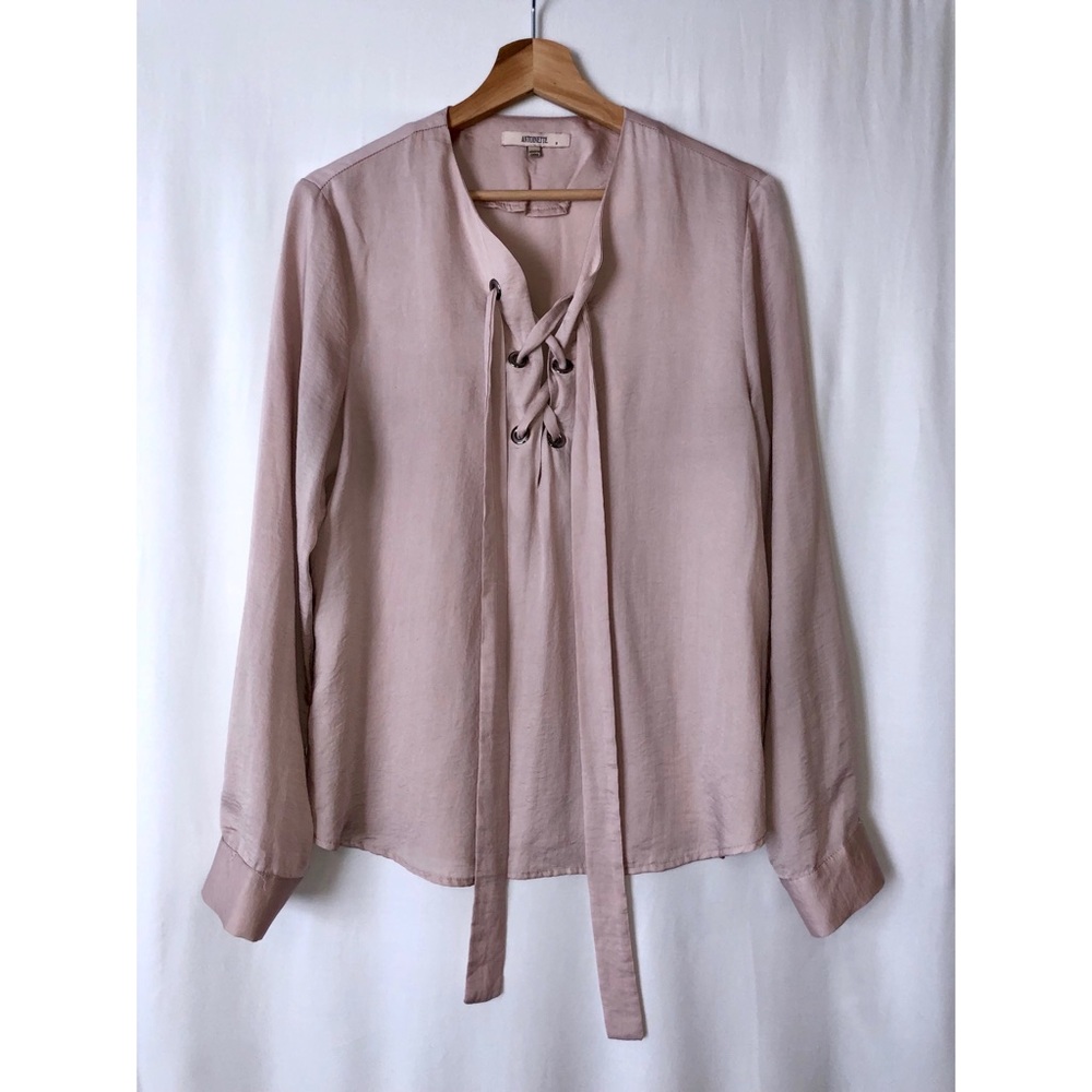 Bohme blush silk long sleeve.
